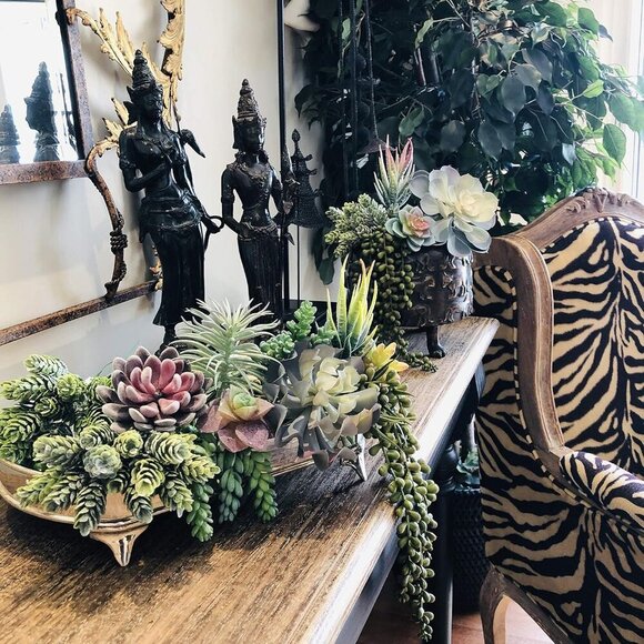 Artificial Succulents - 15 Pack - Premium Unpotted Artificial and Realistic Text - Picture 4 of 9